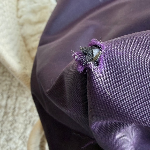 Longchamp Small Purple Tote with Zip Top - Picture 9 of 15